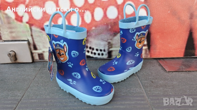 Английски детски гумени ботуши-Paw Patrol, снимка 3 - Детски боти и ботуши - 52190660