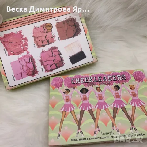 Руж за лице 5 цвята в палитра HZS121, снимка 5 - Козметика за лице - 47726877