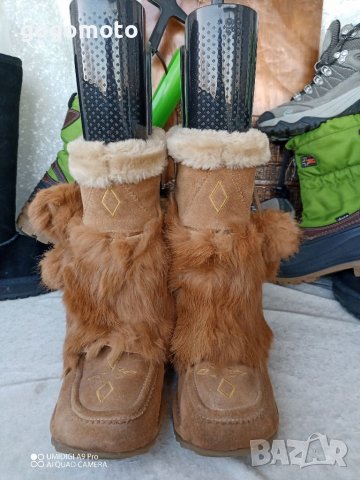 КАТО НОВИ апрески Dockers® Snow Boots original, N- 35 - 36 топли боти, ботуши, 100% естествена кожа,, снимка 16 - Дамски апрески - 39640773