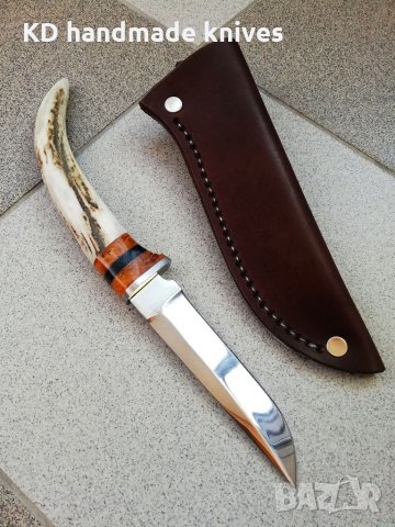 Ръчно изработен ловен нож от марка KD handmade knives ловни ножове, снимка 7 - Ловно оръжие - 30284314