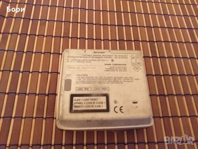  SHARP MD-MT20 minidisc  PORTABLE PLAYER RECORDER , снимка 8 - Плейъри, домашно кино, прожектори - 27911887