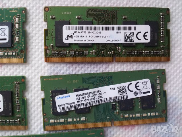 Памет рам 4GB DDR4  Ram за лаптоп SODIMM Тествани и работещи!, снимка 3 - RAM памет - 43113747