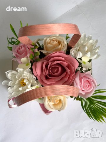 Букет от сапунени рози, снимка 6 - Подаръци за жени - 39407337