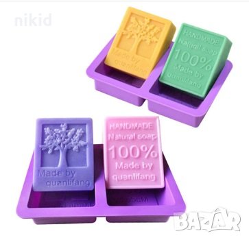 Handmade natural силиконов молд калъп за сапун гипс шоколад, снимка 2 - Форми - 33419891