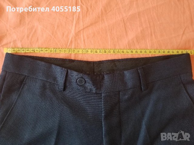 Официален тъмно син мъжки костюм, снимка 7 - Костюми - 51053494