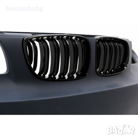 Предна M1 дизайн броня за BMW E87/E88 E81/E82 (2004-2013) с бъбреци и халогени, снимка 6 - Аксесоари и консумативи - 43223457