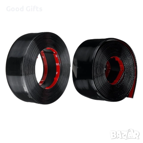 Декоративна лайсна за автомобил – черна, 5 см x 2.5 м, снимка 3 - Аксесоари и консумативи - 52131160