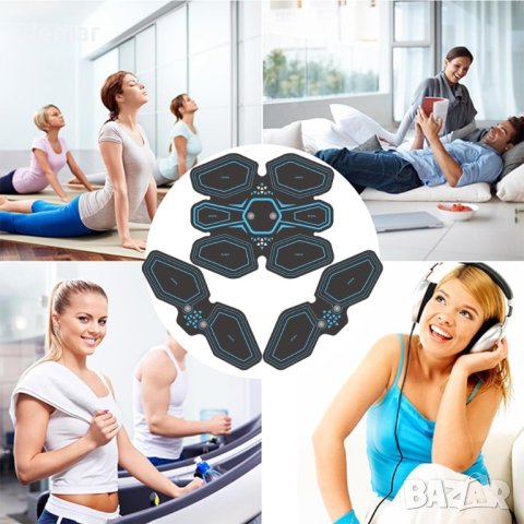 Фитнес стимулатор за корем 6 режима, 19 нива на интензитет, снимка 4 - Фитнес уреди - 43079797