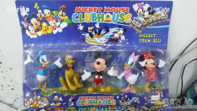 Комплект фигурки за торта с Мики Маус, Мини Маус Disney топери 5 броя -08376, снимка 2 - Играчки за стая - 27081302