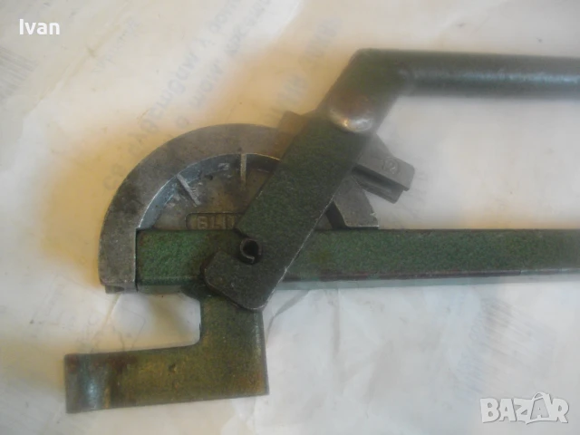 Ръчен тръбогиб за огъване на тръби до ф12мм Старо немско качество масивен 2,0кг/62см, снимка 3 - Други инструменти - 51311073