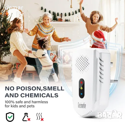 Ултразвуков уред за отблъскване на вредители - 4 броя мощен уред за отблъскване на мишки, снимка 4 - Други стоки за дома - 49404083