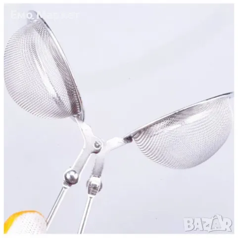 Филтър за чай от неръждаема стомана с дръжка, снимка 2 - Други - 48862540