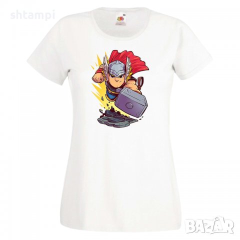 Дамска тениска Marvel Thor Игра,Изненада,Подарък,Геймър,, снимка 3 - Тениски - 36786089