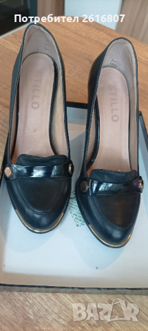 Дамски обувки черни 37, снимка 7 - Дамски обувки на ток - 44874758