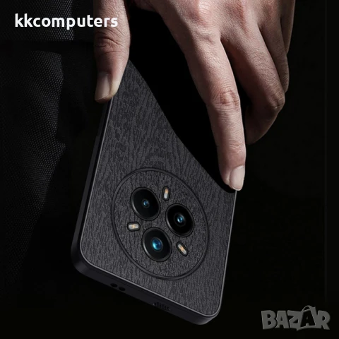 Realme 14 Pro 5G Удароустойчив Wood Texture PU Leather/ Coated PC TPU Кожен Калъф и Протектор, снимка 5 - Калъфи, кейсове - 50701530