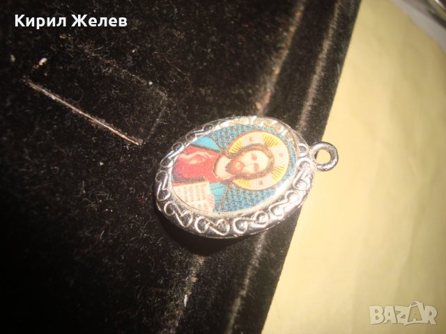 СТАРА ПРАВОСЛАВНА ДВУСТРАННА ИКОНКА МЕДАЛЬОН 21664, снимка 7 - Колиета, медальони, синджири - 32525071