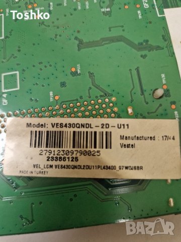 Main board 17MB130P TV TELEFUNKEN 43UB8200, снимка 4 - Части и Платки - 43973769