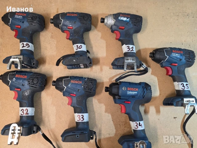 Безчетков винтоверт, импакт, гайковерт Бош Bosch , снимка 16 - Винтоверти - 50478317
