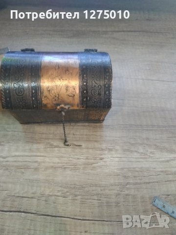 Стара Медна кутия за бижута , снимка 6 - Антикварни и старинни предмети - 44128946