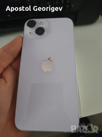 iPhone 14 128GB – Лилав – Отлично състояние, снимка 3 - Apple iPhone - 53513089