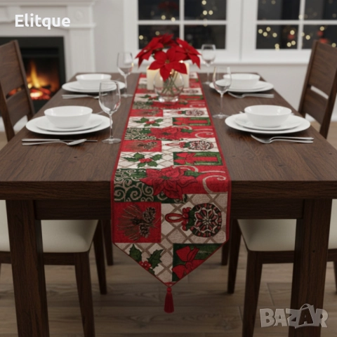 Коледна покривка за маса - идеалната празнична декорация, снимка 4 - Други стоки за дома - 52448976