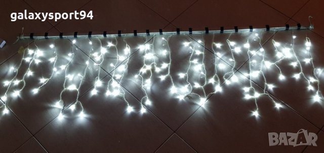 10бр Промо Топло Висящи Коледни Лампи 3 х 60см Украса +1бр Подарък, снимка 5 - Лед осветление - 38223612