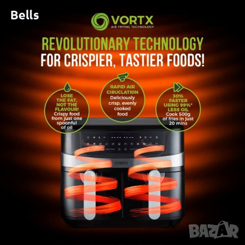  ТОП Air fryer TOWER, снимка 8 - Печки, фурни - 40664406