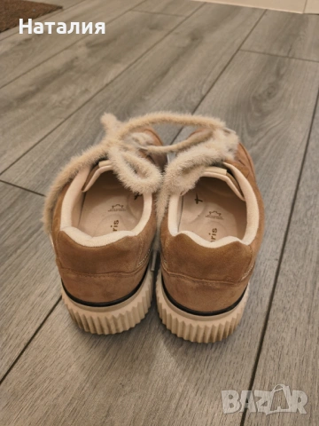 Tamaris Спортни обувки с равна платформа и велур, р.38., снимка 7 - Дамски ежедневни обувки - 53060910