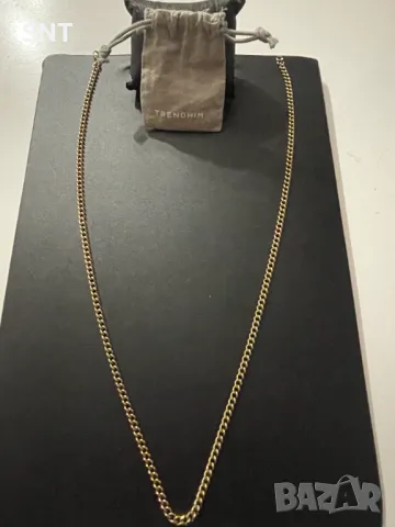 lucleon Златиста верижка 4 мм TRENDHIM, снимка 3 - Колиета, медальони, синджири - 49362537