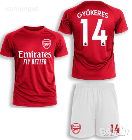 DRI-FIT! Детски, Мъжки екипи - тениска и шорти АРСЕНАЛ / ARSENAL с ИМЕ и НОМЕР по избор!