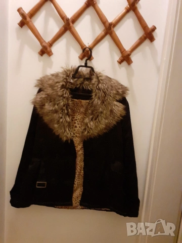 Зимно яке с кожена яка! , снимка 4 - Якета - 53514873