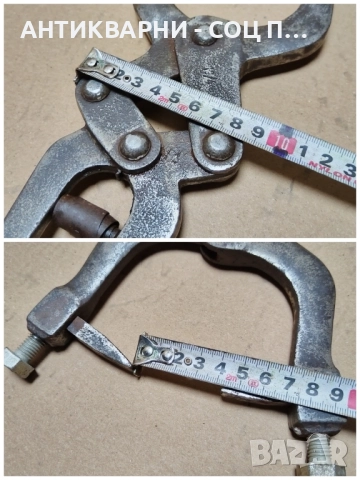Старинни Ковани Клещи За Рязане На Плочки / 1,3 кг. , снимка 11 - Антикварни и старинни предмети - 52307516