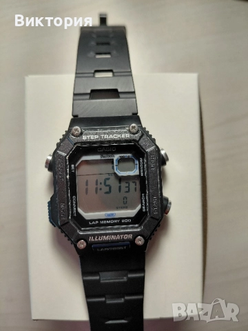 Часовник Casio с крачкомер и Bluetooth , снимка 2 - Мъжки - 51627288
