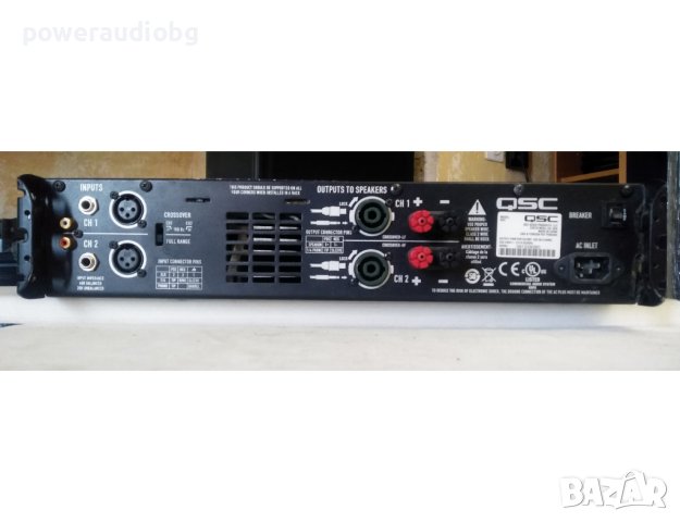 Усилвател стъпало QSC GX 3 - 2 x 425W на 4 Ома, снимка 4 - Ресийвъри, усилватели, смесителни пултове - 43628284