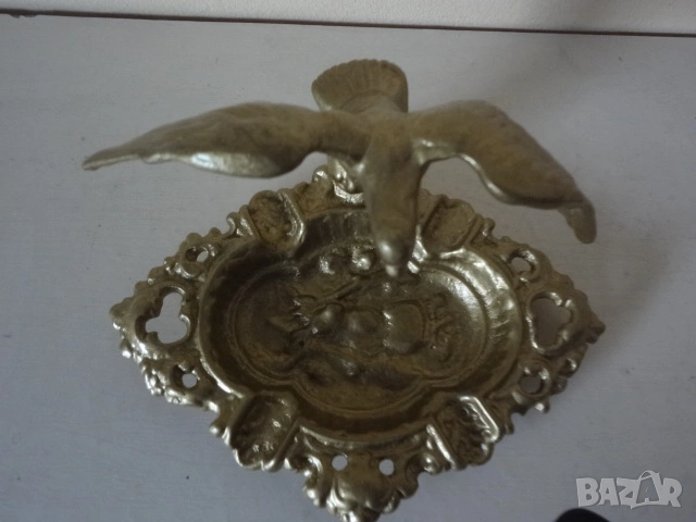 Арт пепелник от бронз, снимка 3 - Антикварни и старинни предмети - 53078114