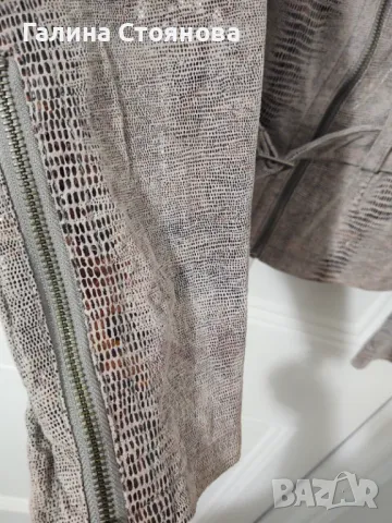 Дамско яке от естествена змийска кожа - NEXT, снимка 9 - Якета - 47365410