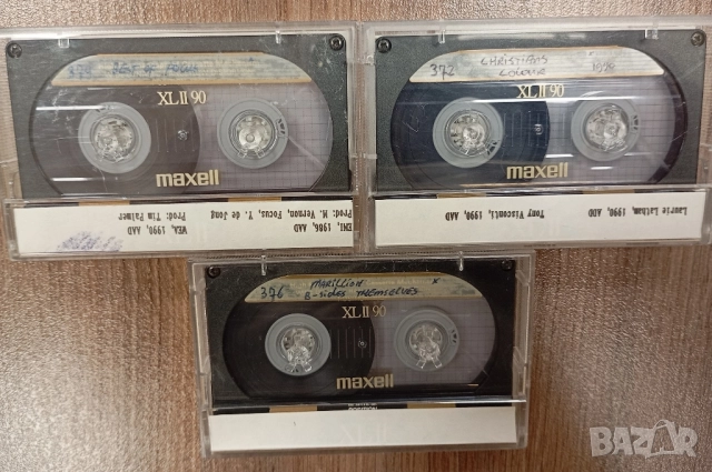Лот от 3 бр Maxell XLII 90 хромни аудио касети с Албуми Marillion Christians The Alarm Focus An Emot, снимка 3 - Аудио касети - 52144117