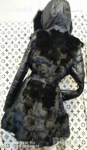 Палто елек, естествена кожа,черна лисица,много намалено, снимка 2 - Палта, манта - 27849205
