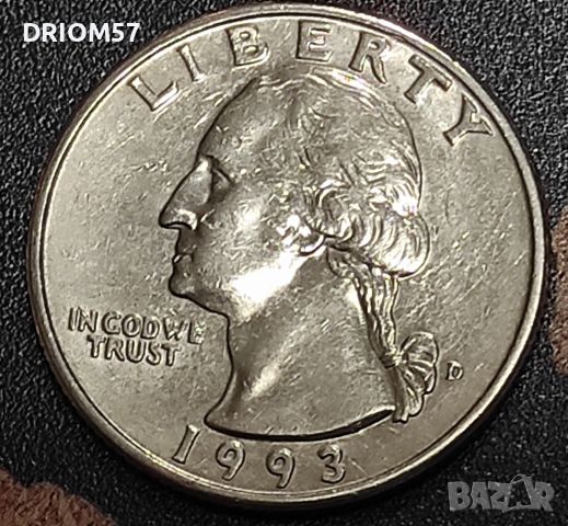 Монети САЩ - 4 бр. [1989,1993,1995,1999], снимка 4 - Нумизматика и бонистика - 52585574