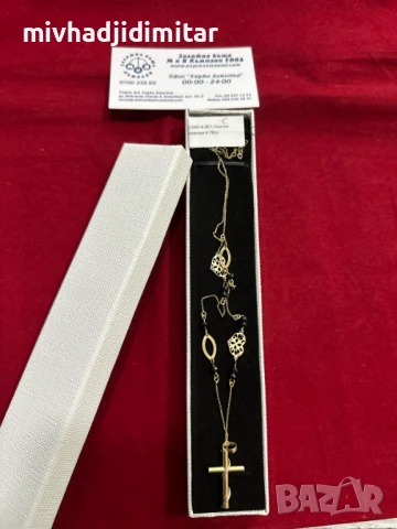 ***УНИКАЛЕН***Златен синджир с висулка 4,78гр. 14к, снимка 1