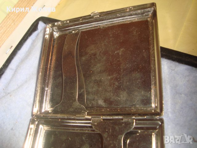 СТИЛНА ВИНТИДЖ СРЕБРИСТА РЕТРО СТИЛ ТАБАКЕРА 32192, снимка 9 - Табакери - 38288950