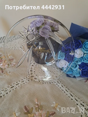 Стъклени фруктиери, снимка 10 - Сервизи - 50796027