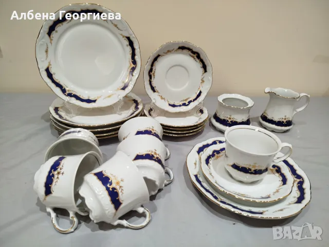 Елегантен порцеланов сервиз  MITTERTEICH Bavaria - 20 части, снимка 2 - Сервизи - 49079812
