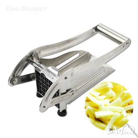 Преса за картофи и други зеленчуци с две сменяеми приставки за рязане от неръждаема стомана, снимка 13 - Други - 49243349