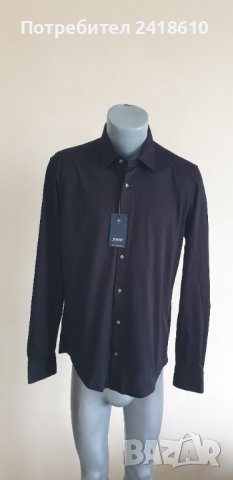 JOOP! Slim Fit Easy Iron Knitted Shirt Cotton Mens Size 40/ 15 3/4/ M НОВО! ОРИГИНАЛ! Мъжка Риза!, снимка 6 - Ризи - 43438610