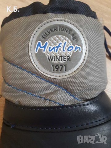 Топли бебешки апрески/ботуши MUFLON с естествена вълна, снимка 4 - Бебешки боти и ботуши - 38489083