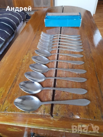 Стар комплект Руски вилици и лъжици, снимка 2 - Други ценни предмети - 52226647