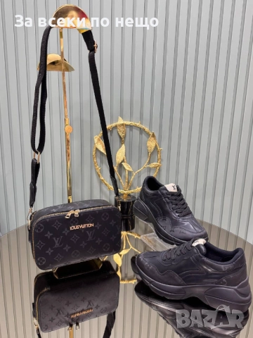 Louis Vuitton Комплект Дамска Чанта И Дамски Маратонки - Налични Различни Цветове И Модели Код SK406, снимка 3 - Чанти - 52870901