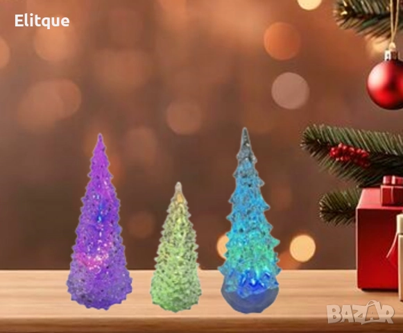 Магически светещи елхи с LED осветление