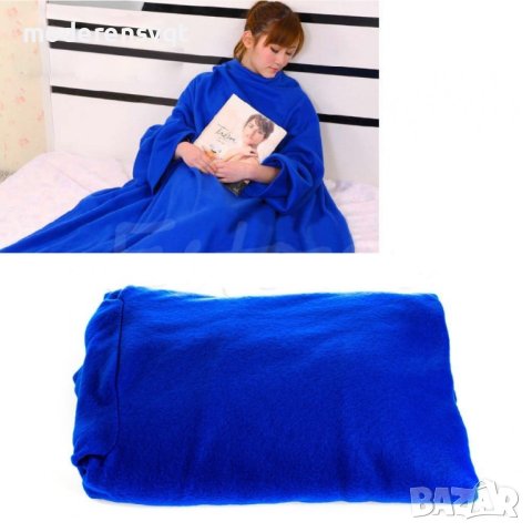 Одеяло с ръкави snuggie, снимка 5 - Олекотени завивки и одеяла - 43187092